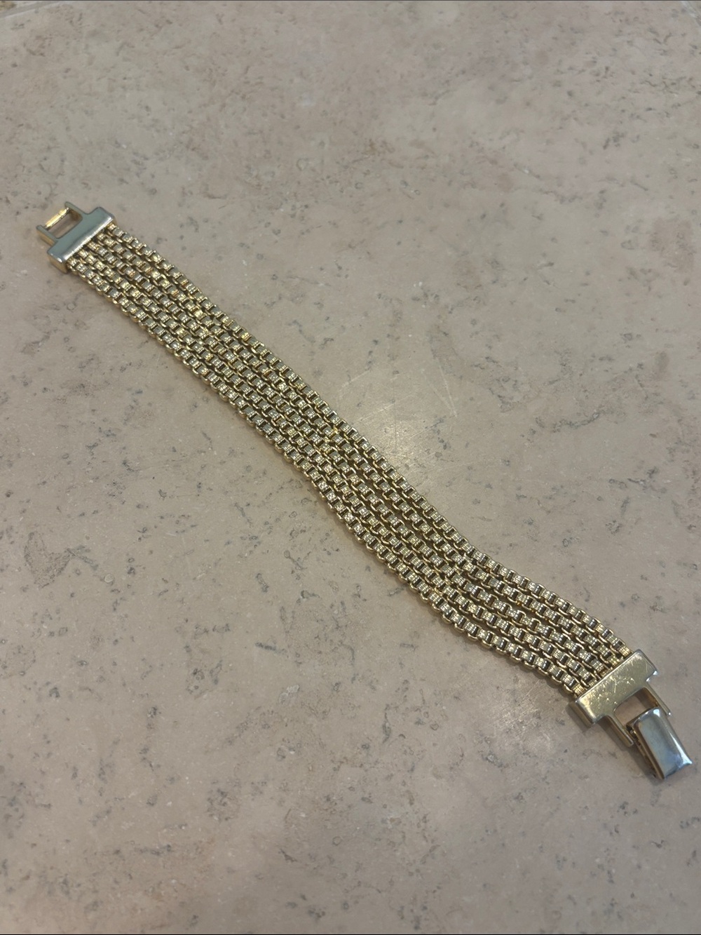 Napier Gold Tone Multi-Chain Link Bracelet